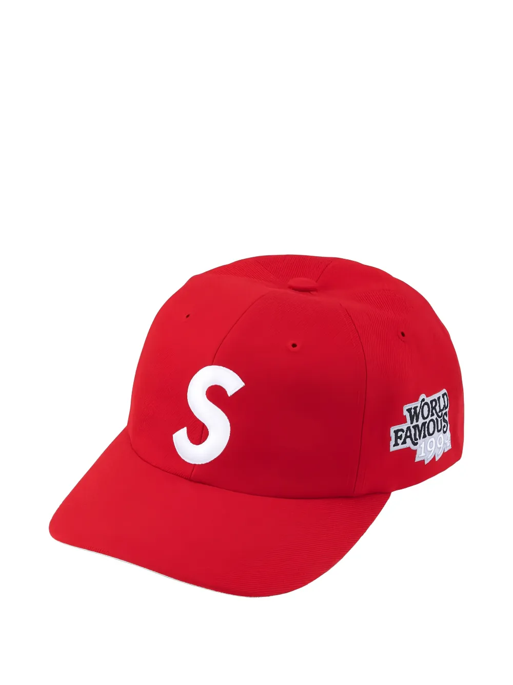 Supreme S Logo 6-Panel cap - Rosso