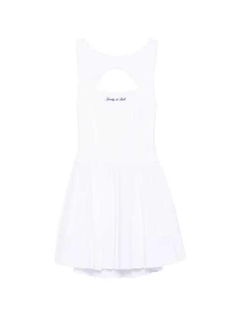 Sporty & Rich cut-out pleated perfomance dress