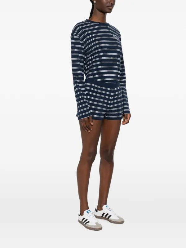 Sporty & Rich ストライプ ショートパンツ | ブルー | FARFETCH JP