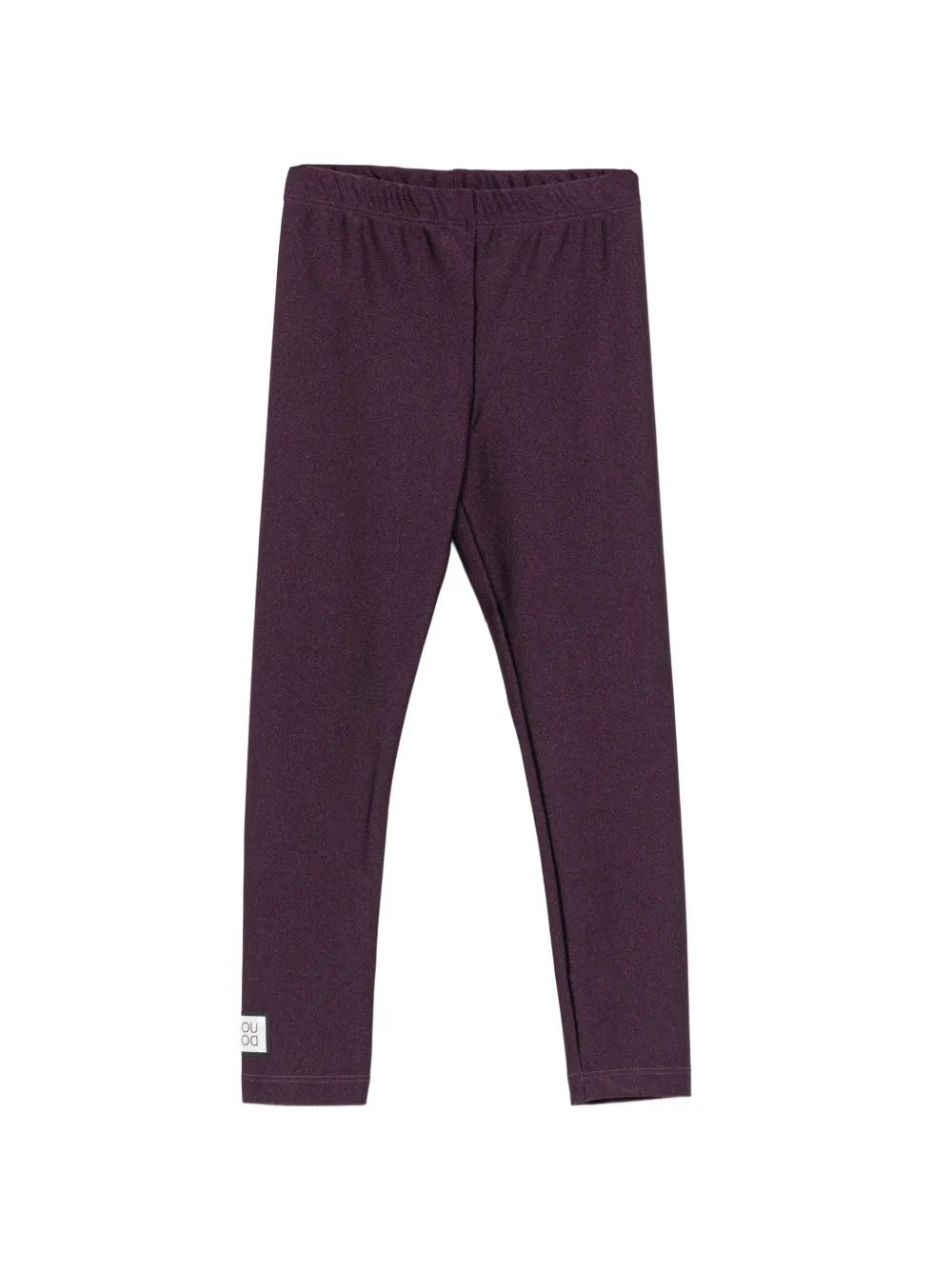 Douuod Kids logo-patch leggings - Viola