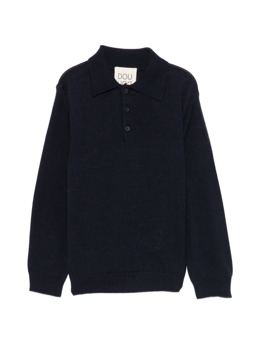 Douuod Kids polo-collar button-fastening polo shirt - Blue