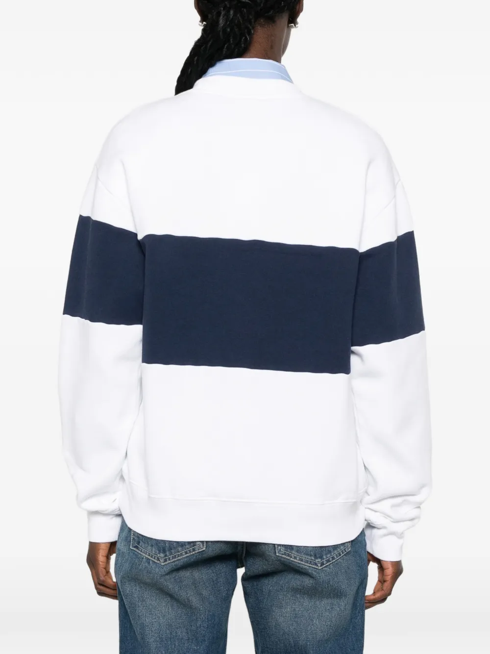 Sporty & Rich Signature sweater met geborduurd logo Wit
