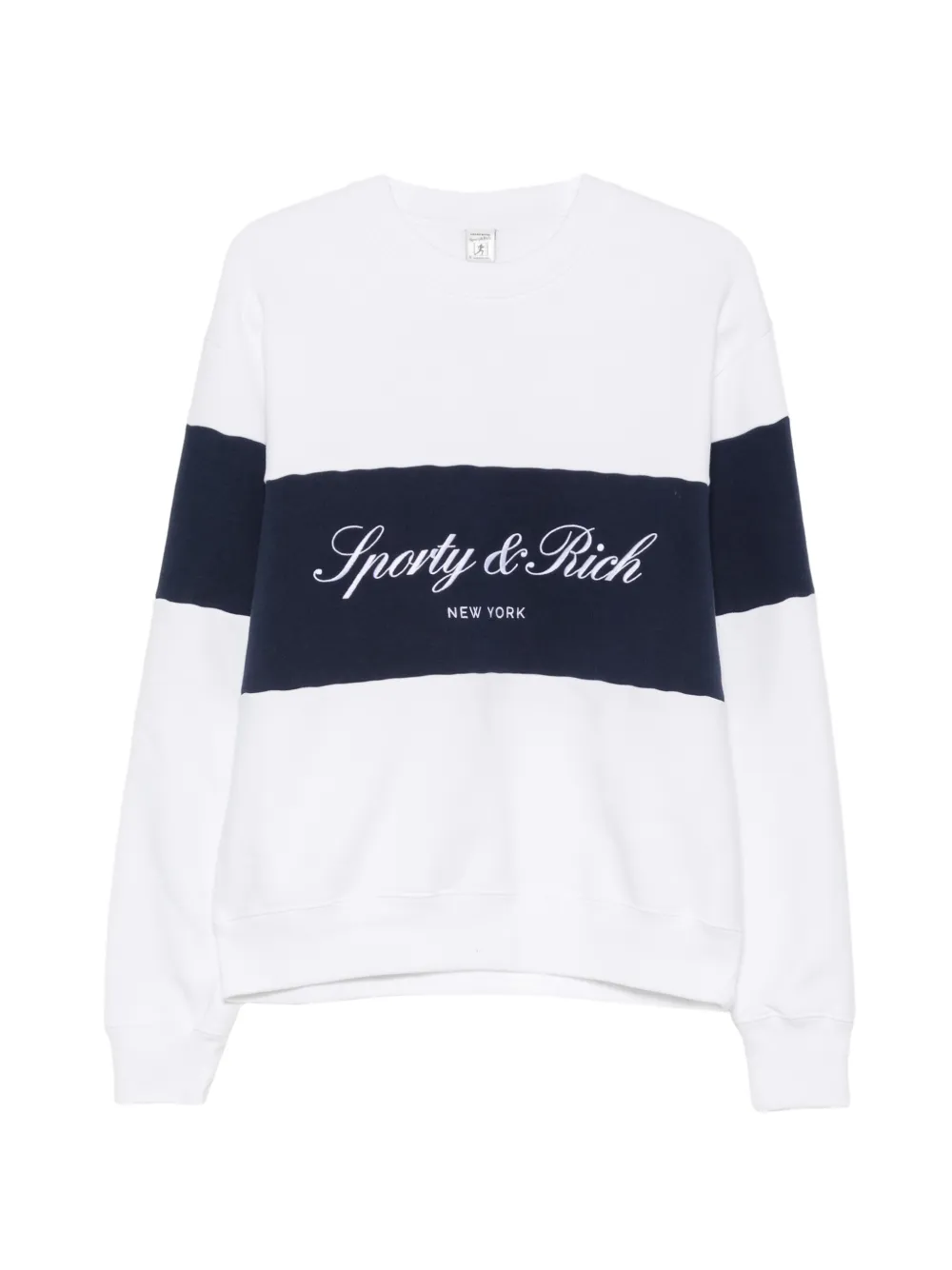 Sporty & Rich Signature logo-embroidered sweatshirt - Weiß