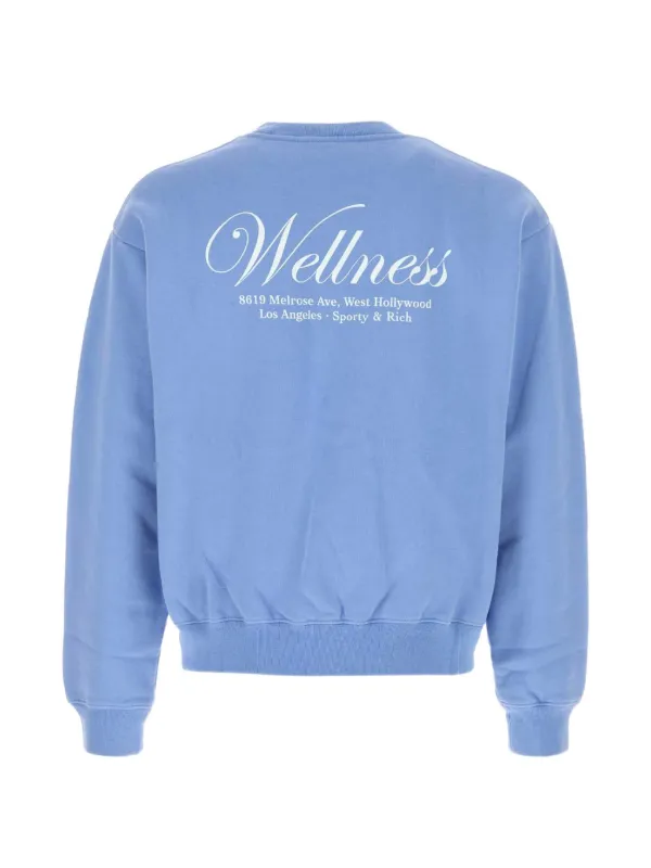 Sporty & Rich Wellness ロゴ セーター | ブルー | FARFETCH JP