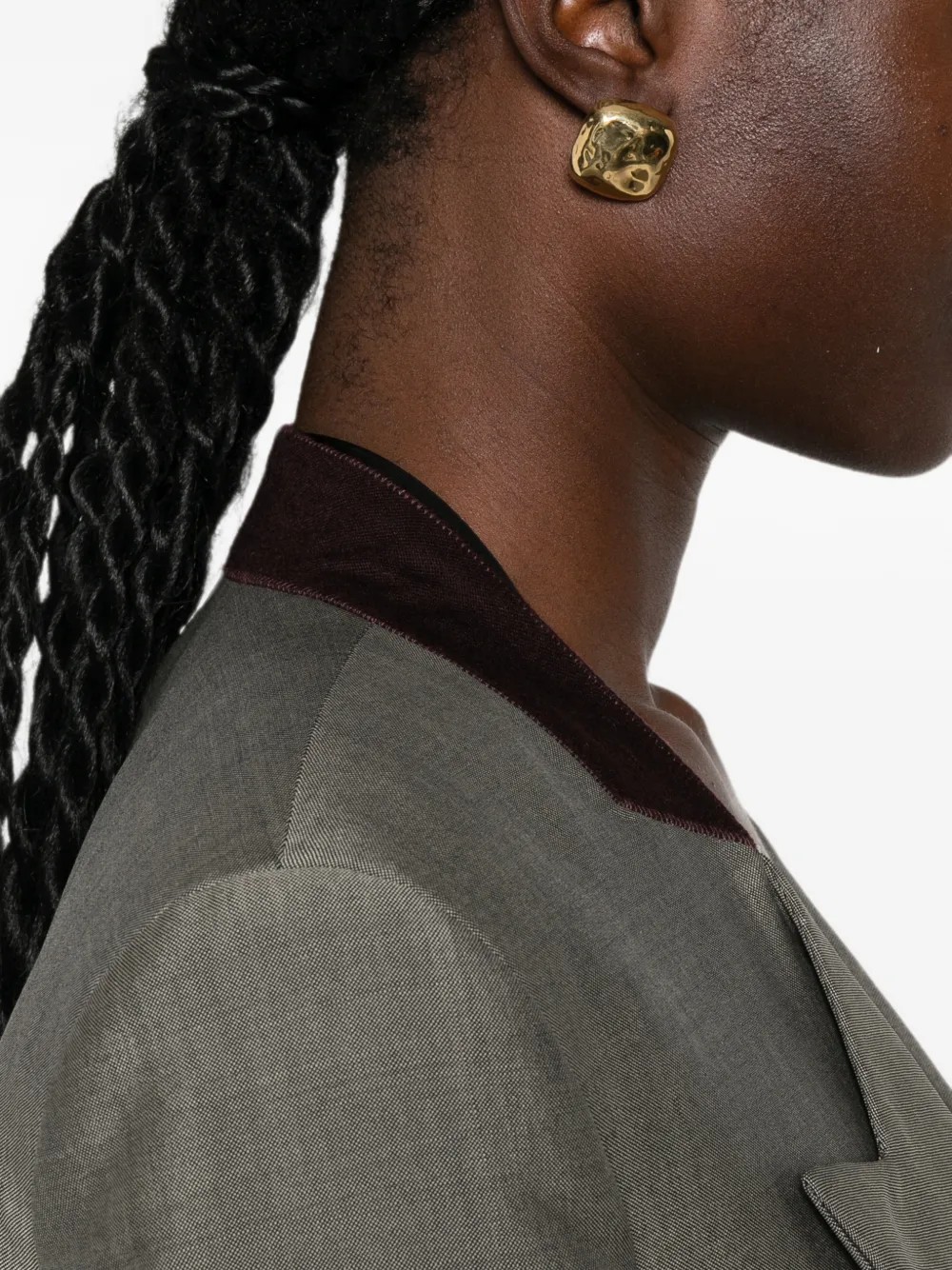 Victoria Beckham Beatrice blazer met dubbele rij knopen Grijs