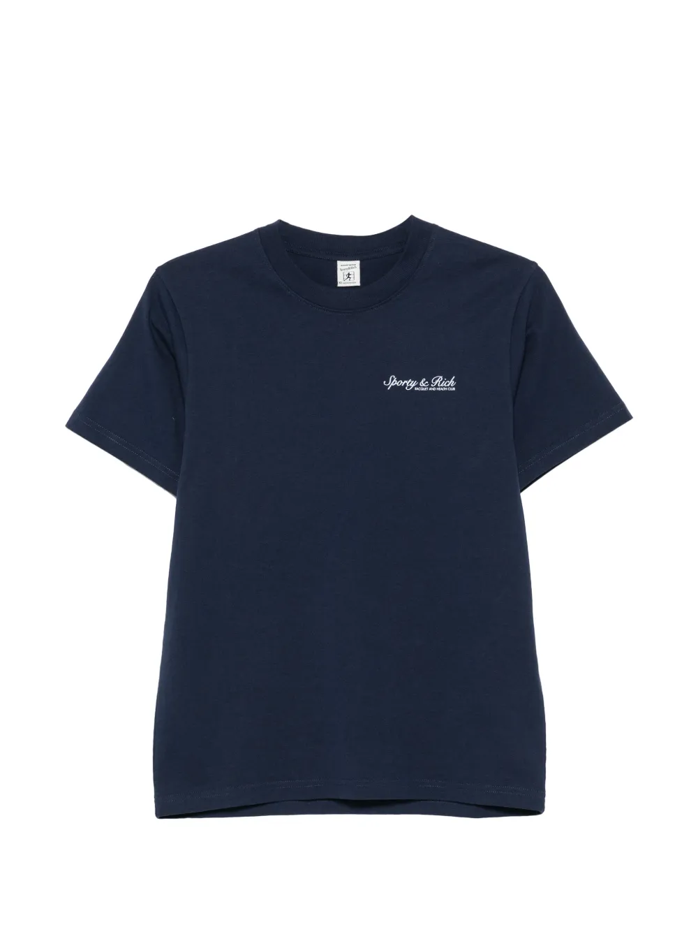 Sporty & Rich Syracuse logo-print cotton T-shirt - Blau