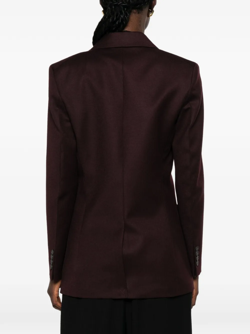 Victoria Beckham Blazer met enkele rij knopen en puntige revers Bruin