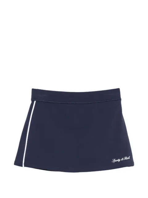 Sporty & Rich performance-nederdel med Signature Logo Court-logotryk