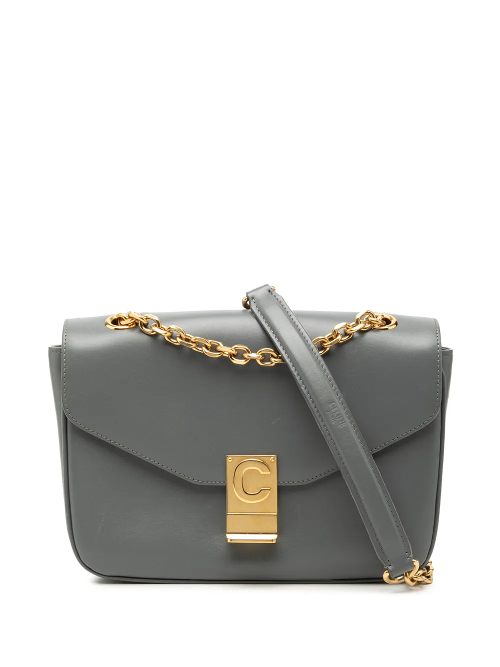 Celine Pre-Owned 2018 Medium Calfskin C crossbody bag - Grey