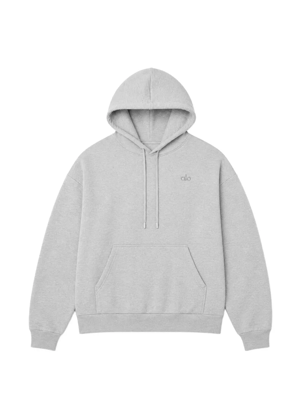 Alo Yoga Accolade logo-embroidered hoodie - Grigio