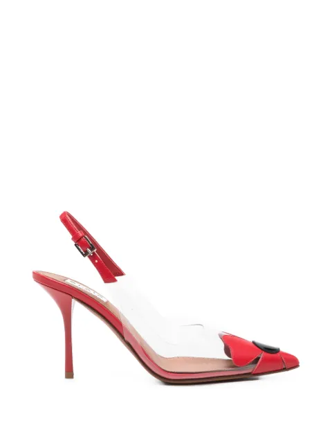 Alaïa heart-motif slingback pumps