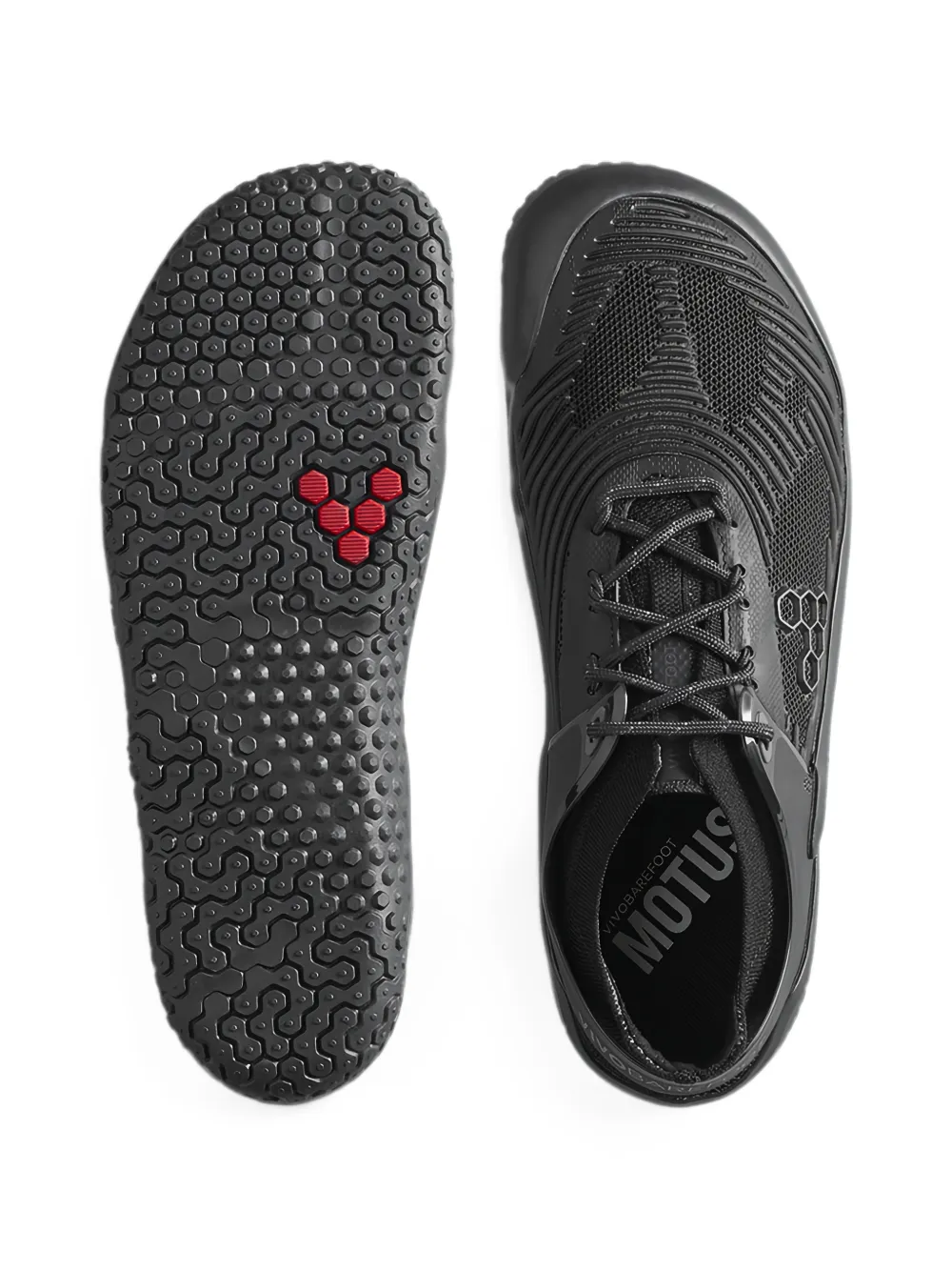 Vivobarefoot Motus Strength II mesh-panel sneakers Zwart
