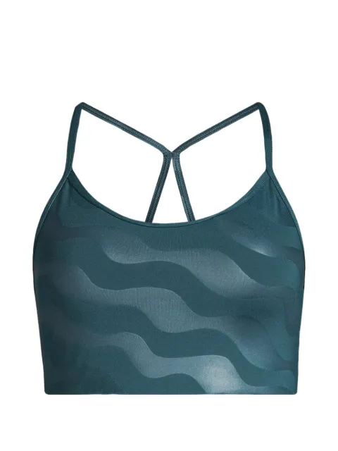 Casall wave-print racerback sports bra