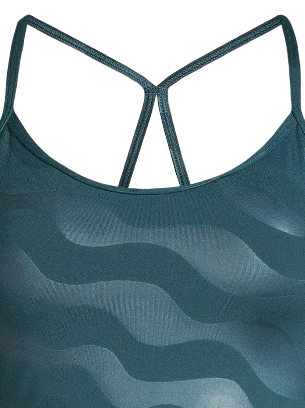 Casall Sport-bh met racerback en golvende print Groen