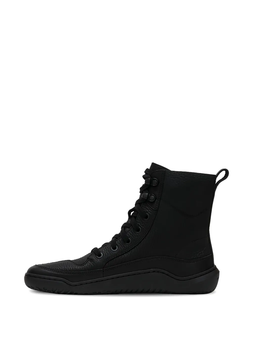 Vivobarefoot Gobi grained lace-up boots Zwart