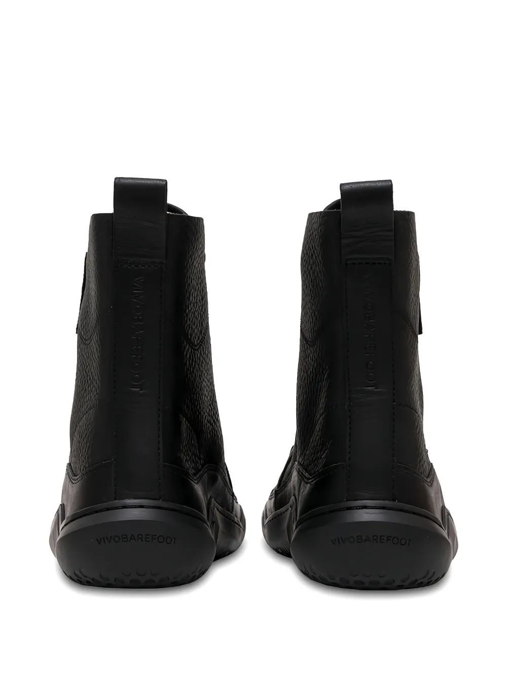 Vivobarefoot Gobi grained lace-up boots Zwart