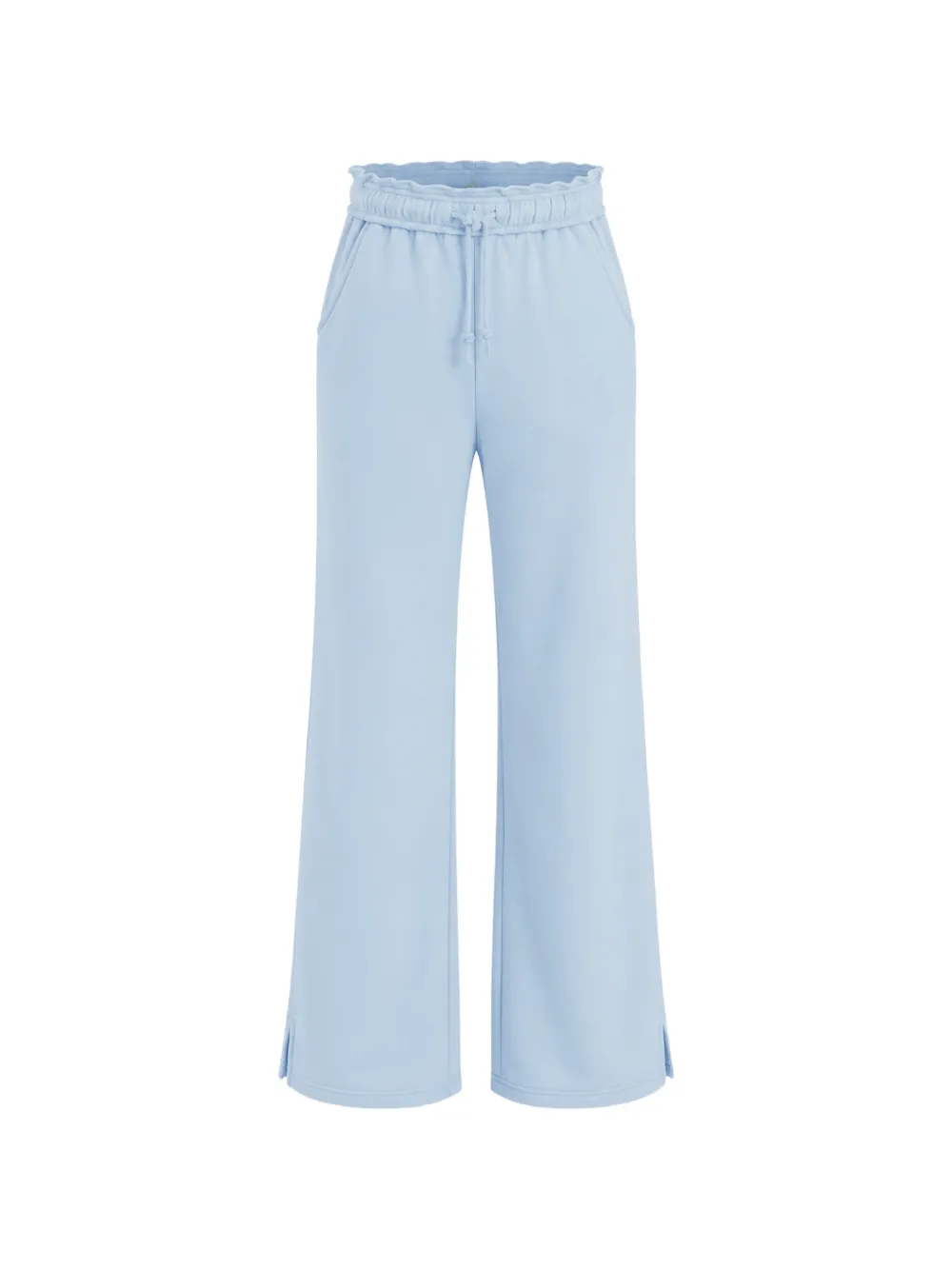 OCEAN DRIVE ruffle-trim track pants - Blu