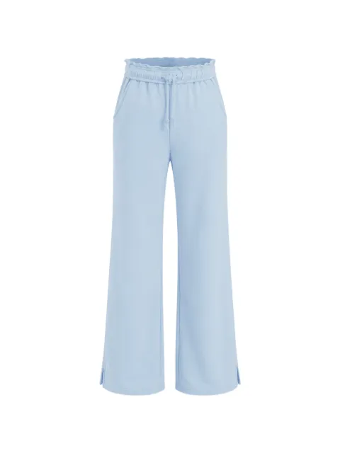 OCEAN DRIVE ruffle-trim track pants