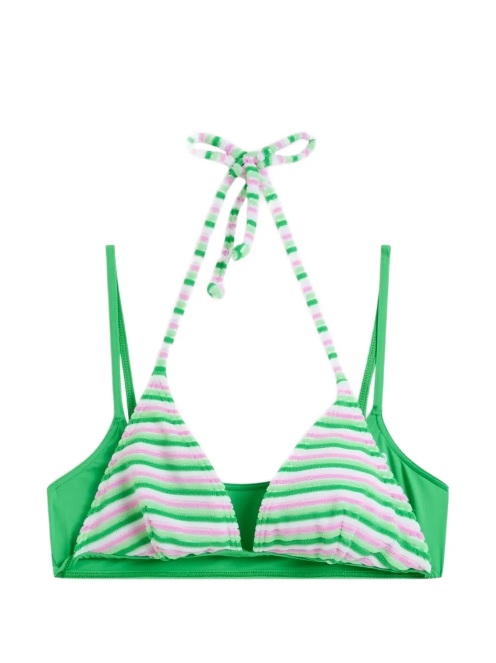 ROXY x Juice Couture Top bikini a doppio strato - Verde