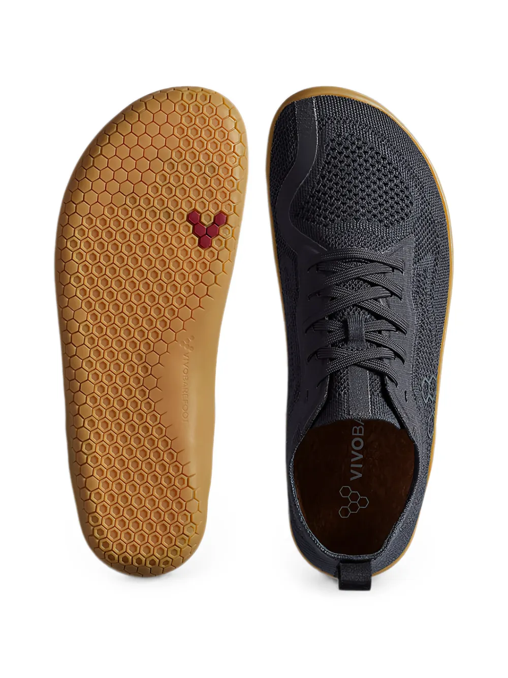 Vivobarefoot Primus Lite Knit lace-up sneakers Grijs