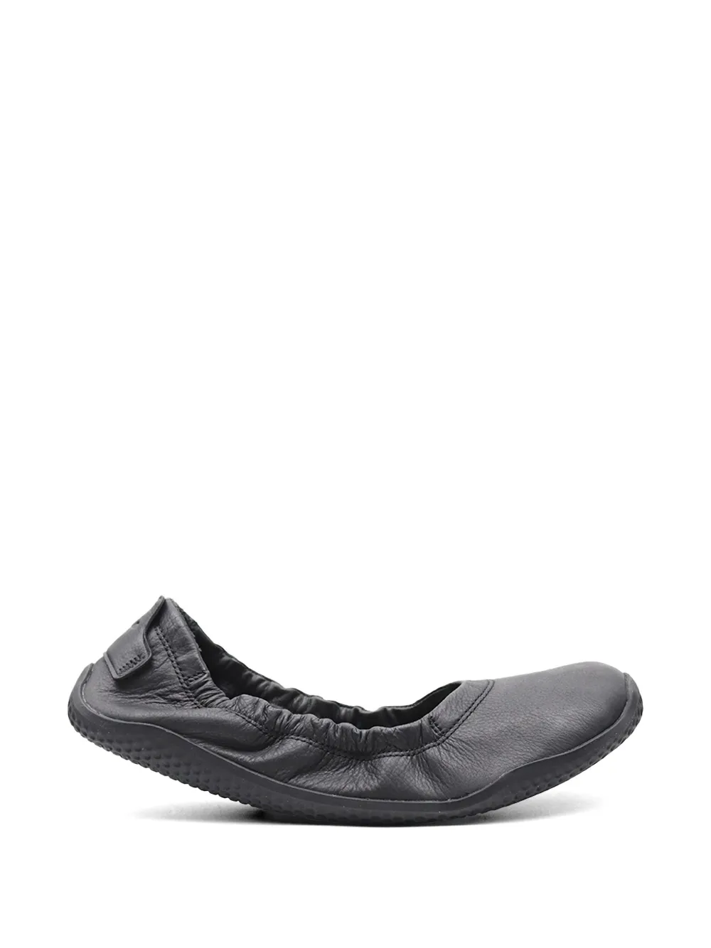 Vivobarefoot grained-leather ballet flats - Schwarz