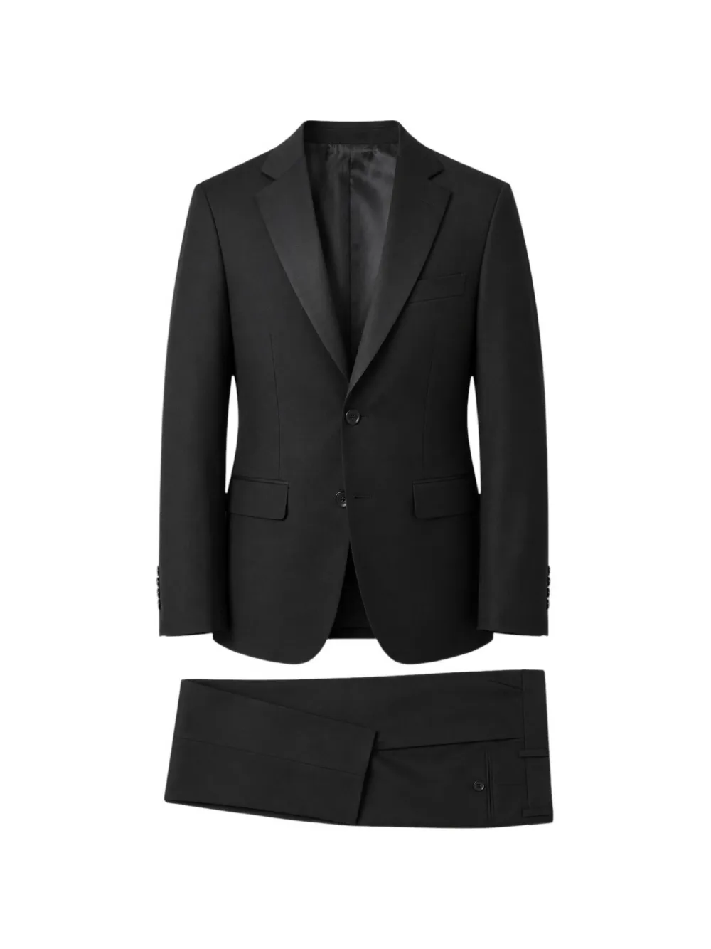 pierlorenzo notched-lapel single-breasted suit - Nero