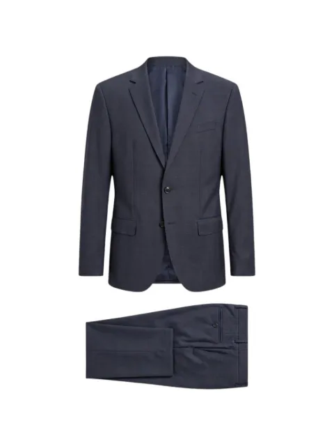 BOSS checked wool-blend suit