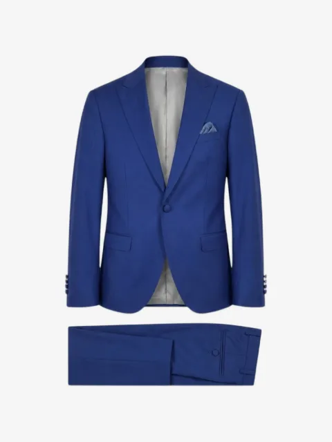 Paoloni peak-lapel single-breasted suit