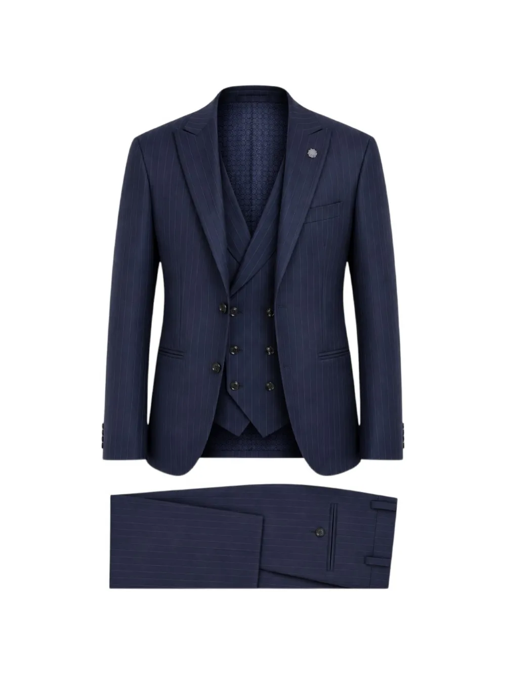ROBERTO VINCENTI pinstripe-pattern three-piece suit - Blu