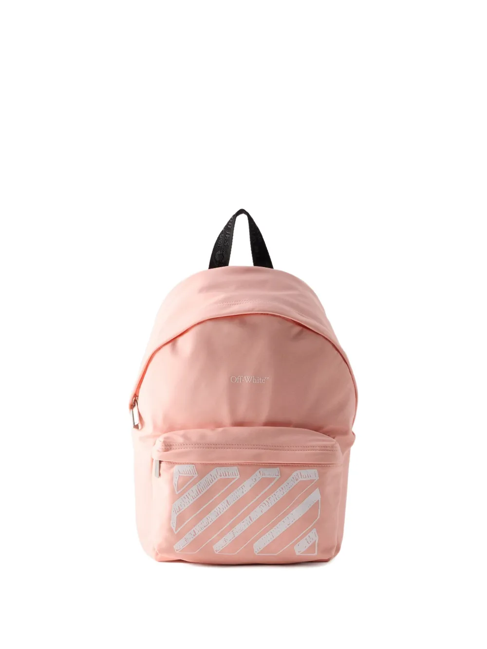 Off-White Kids Diagonals logo-print backpack - Rosa