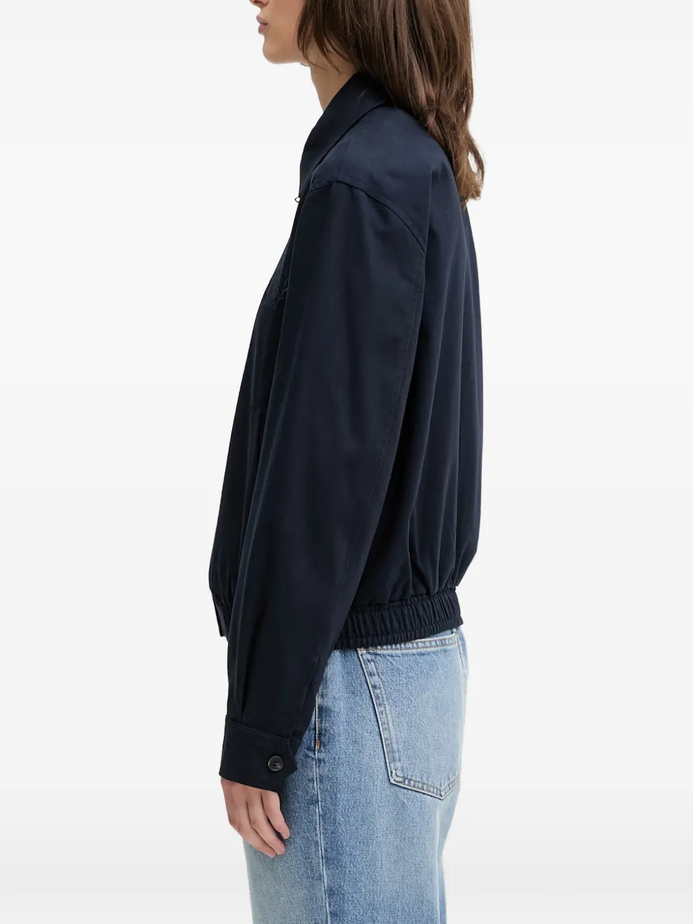 Sporty & Rich Jack met elastische zoom met geborduurd logo Blauw