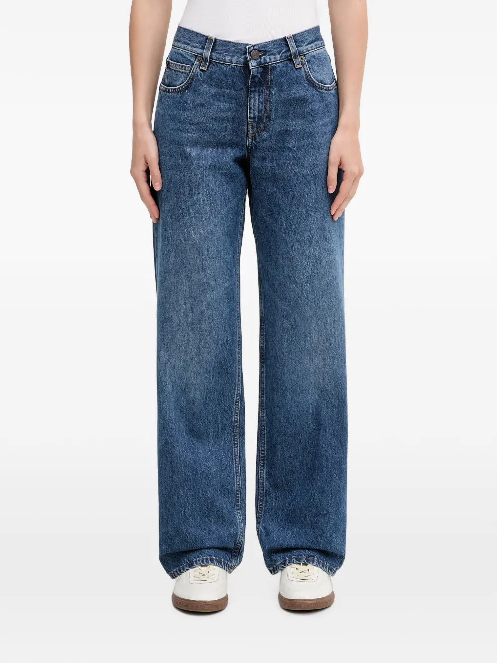 Sporty & Rich straight-leg jeans - Blau