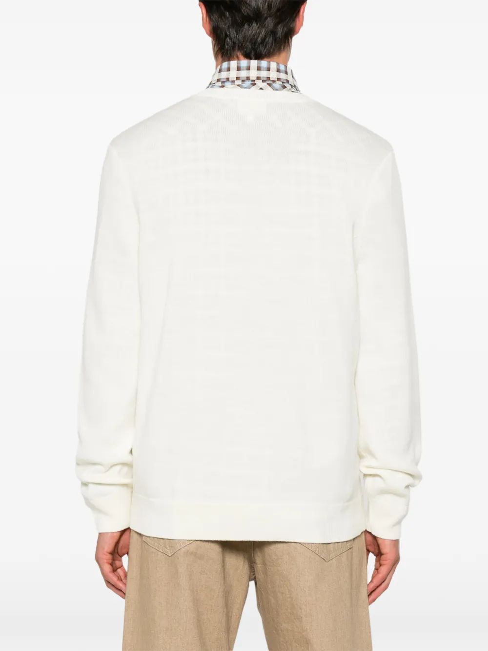 A.P.C. Maurice trui met geborduurd logo Beige