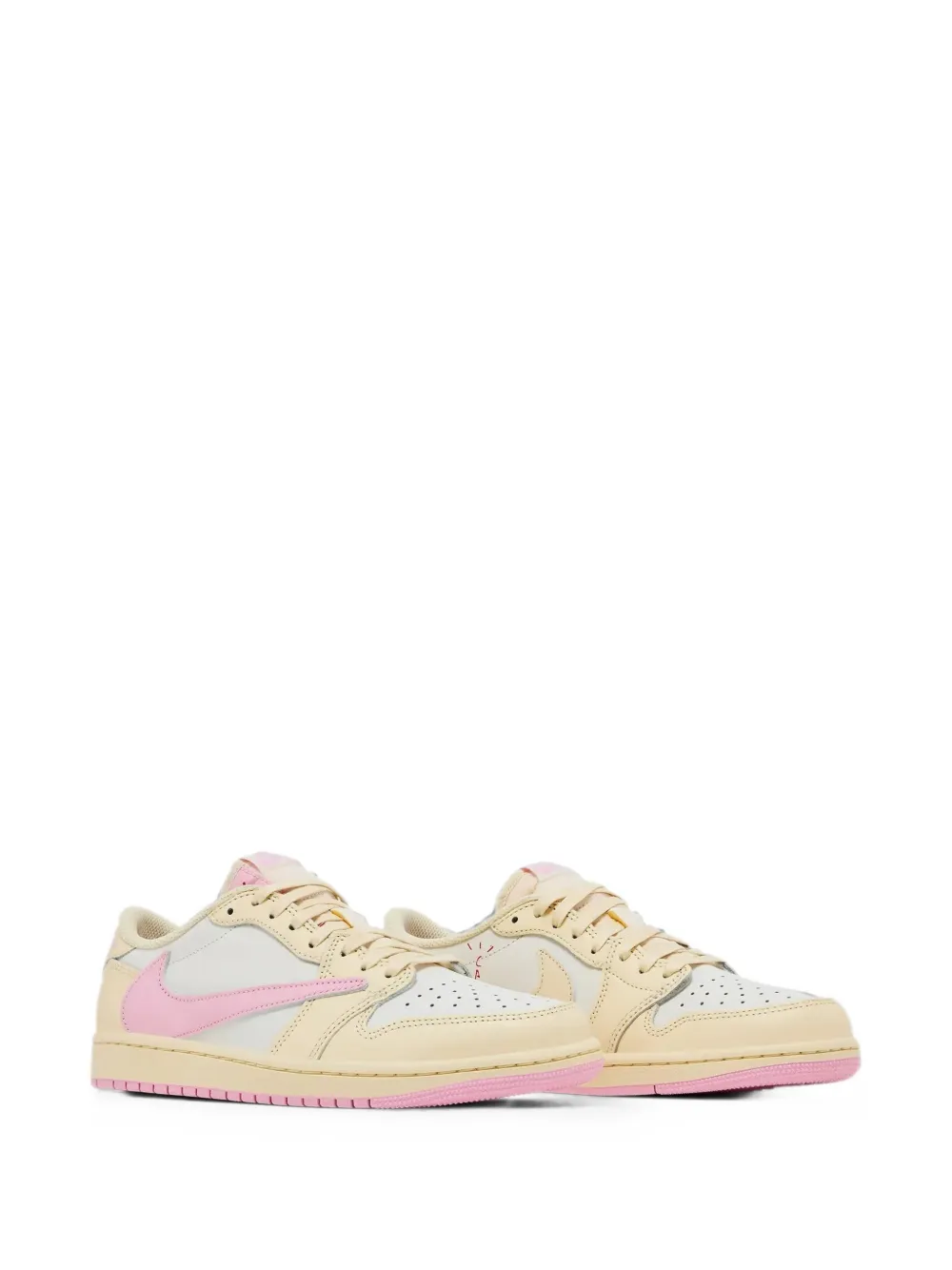 Jordan x Travis Scott Air 1 Retro Low lace-up sneakers Beige