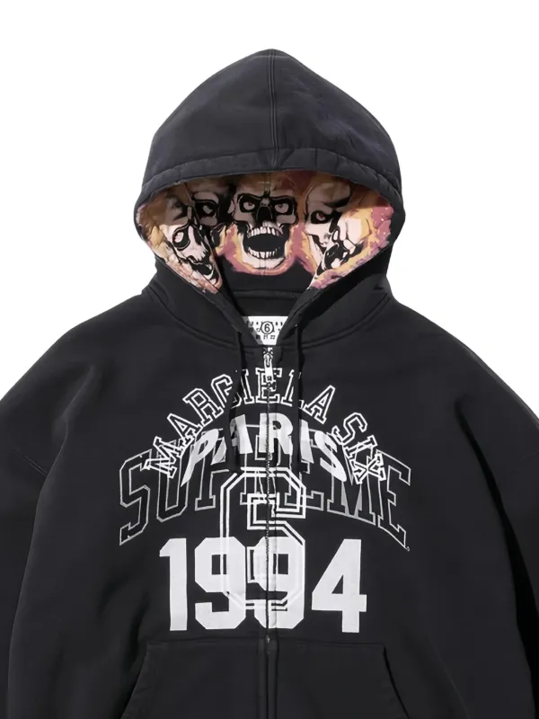 Supreme MM6 numeric-signature Hoodie | Black | FARFETCH ZA