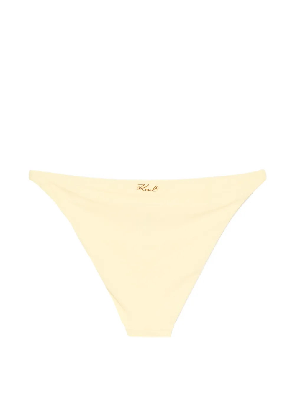 Karl Lagerfeld Bikinislip met schakelketting afwerking Geel