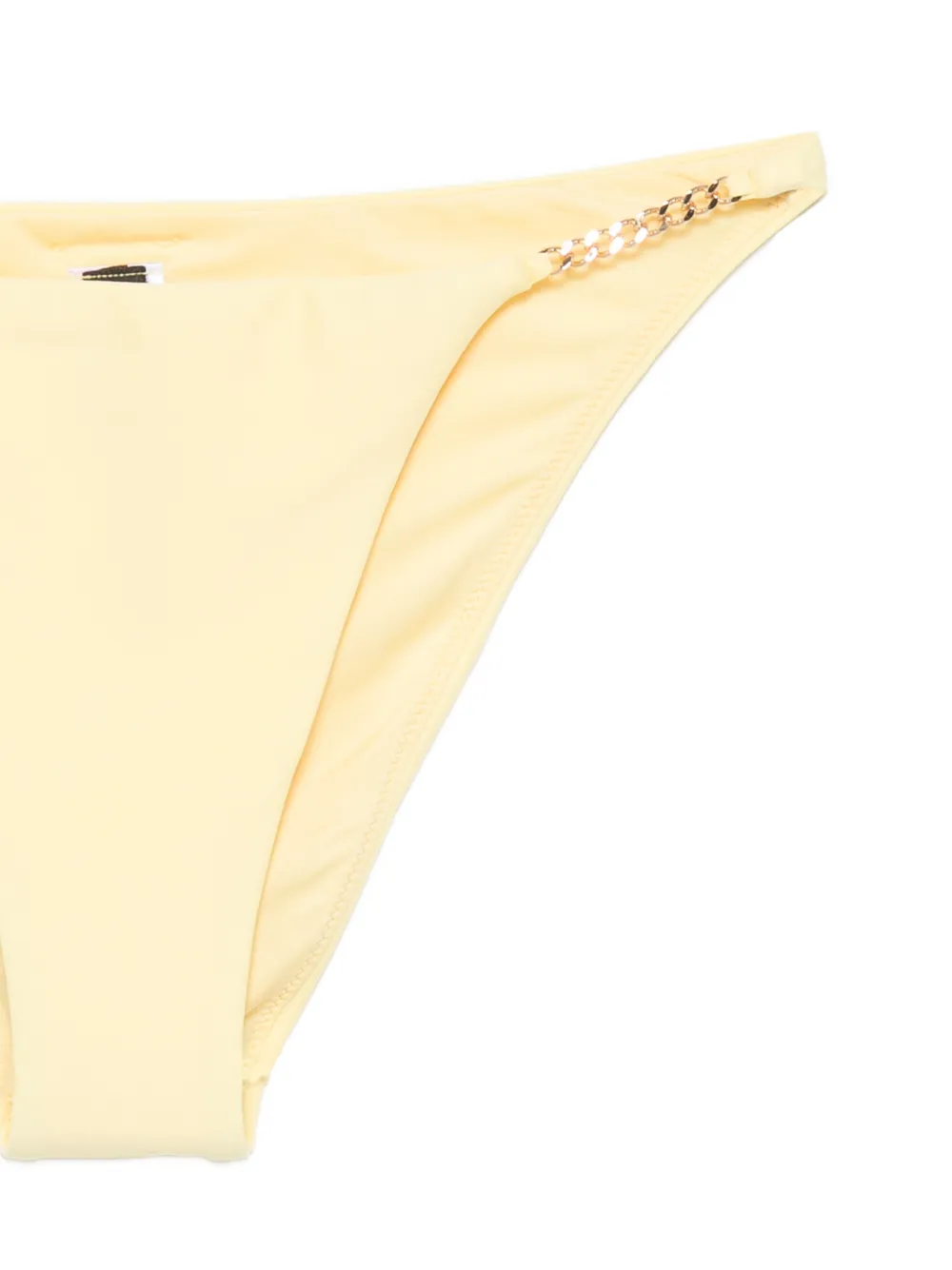 Karl Lagerfeld Bikinislip met schakelketting afwerking Geel