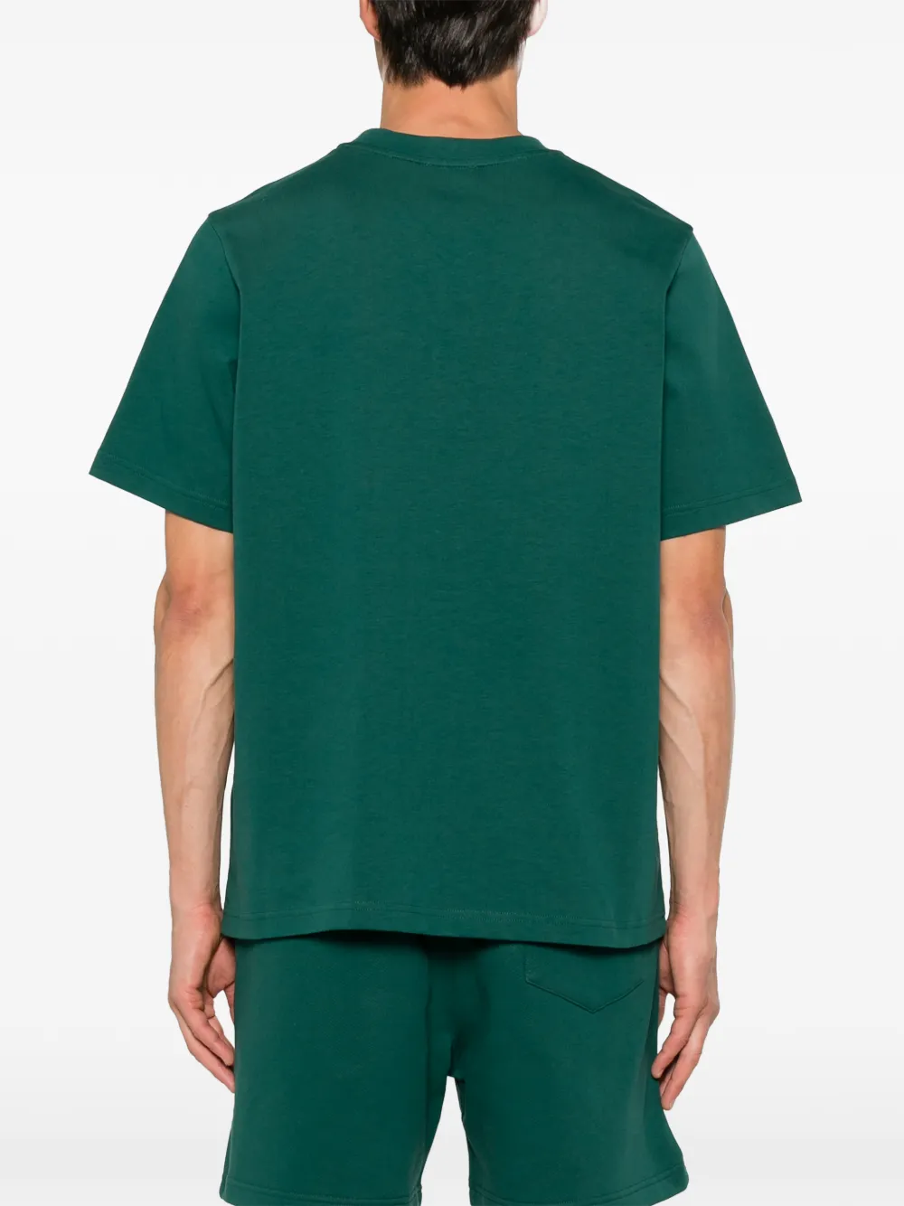 Casablanca Diamond T-shirt met korte mouwen en logo Groen