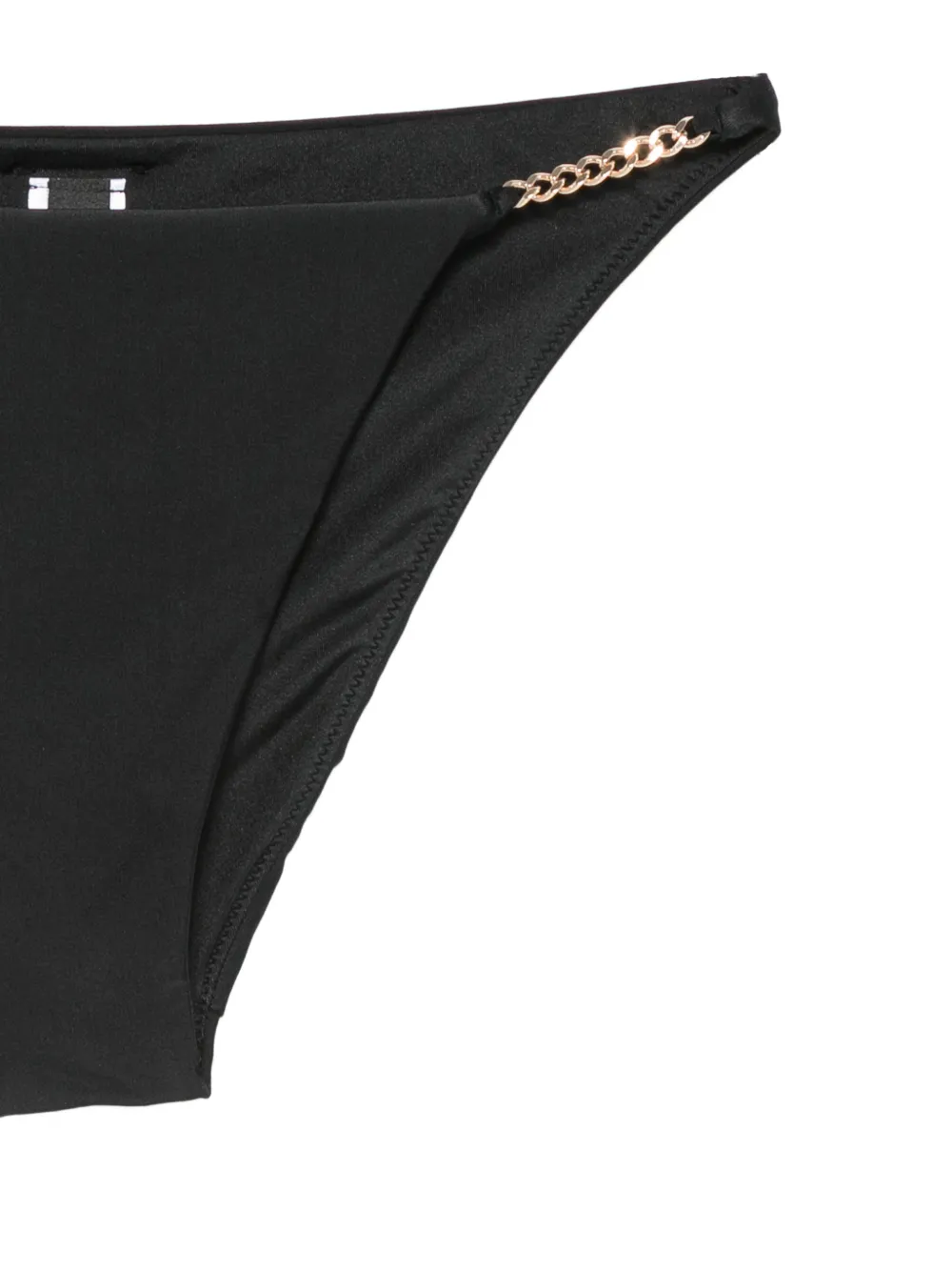 Karl Lagerfeld Bikinislip met schakelketting afwerking Zwart