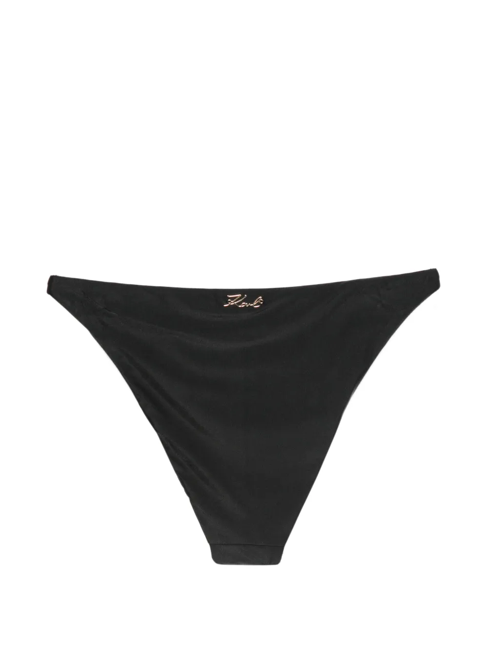 Karl Lagerfeld Bikinislip met schakelketting afwerking Zwart