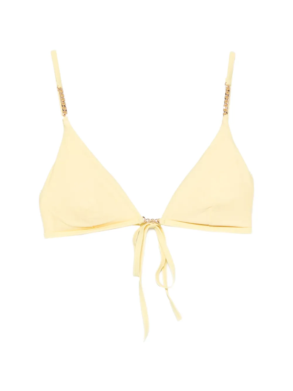 Karl Lagerfeld Top bikini a triangolo - Giallo