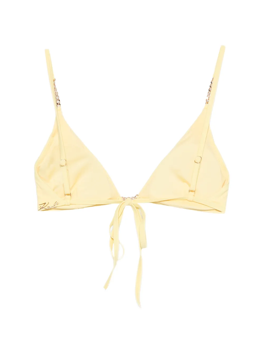 Karl Lagerfeld Triangel bikinitop Geel