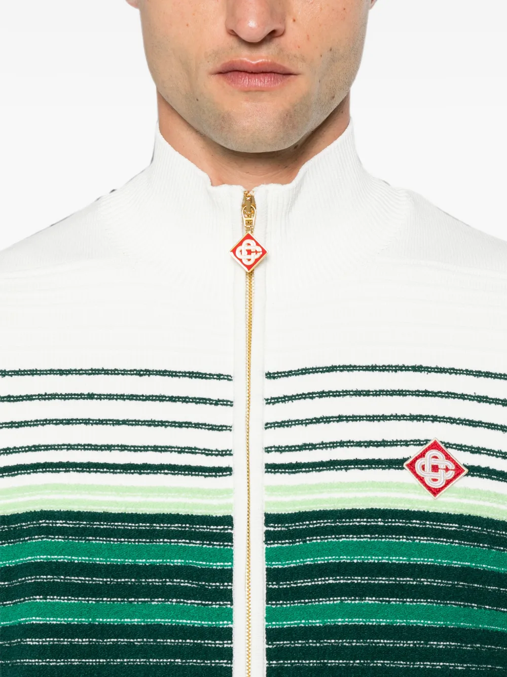 Casablanca Vest met rits Groen