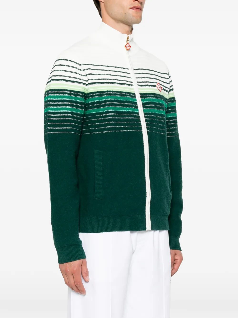 Casablanca Vest met rits Groen
