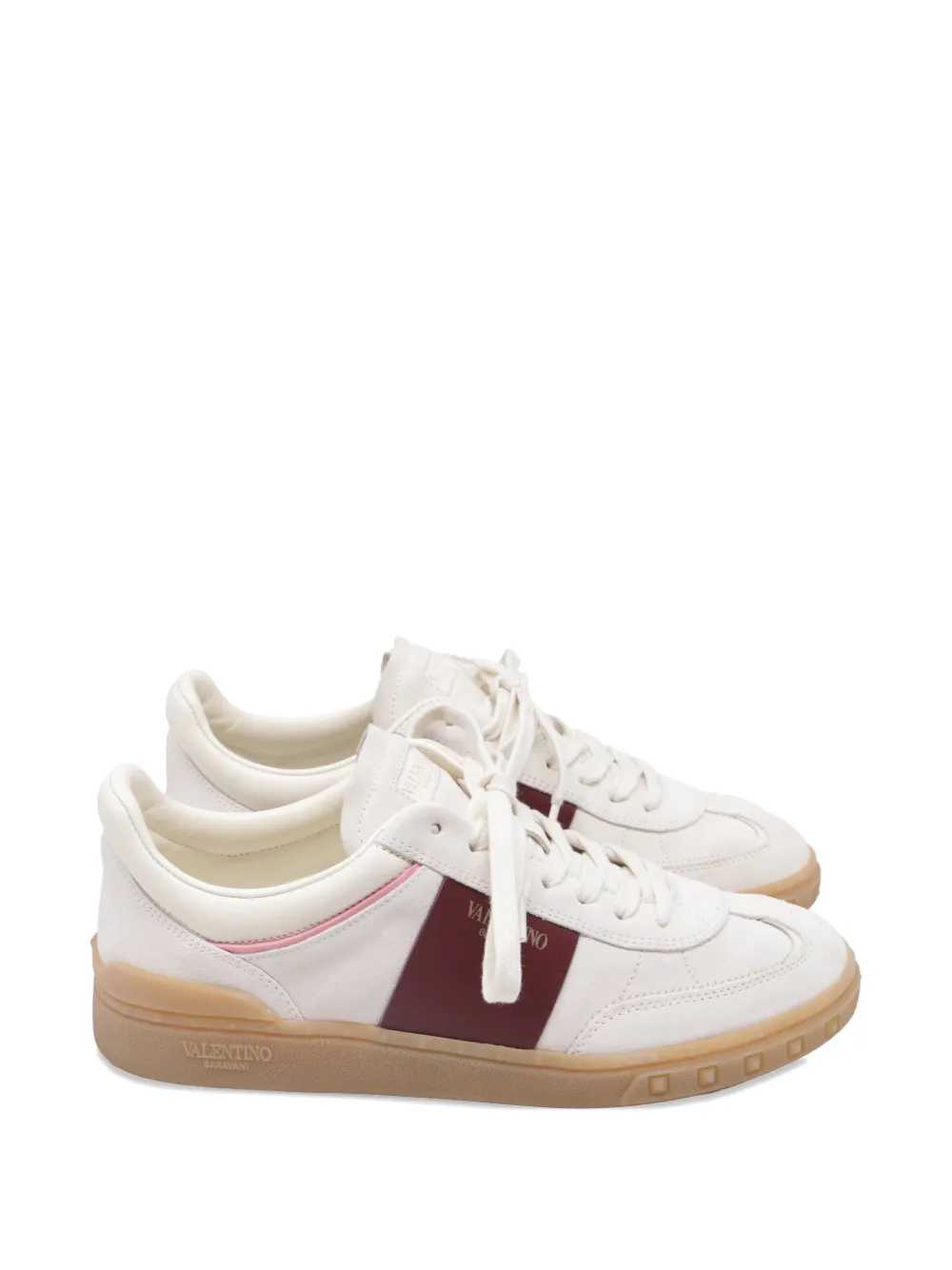 Valentino Garavani Pre-Owned Upvillage suede sneakers - Nude