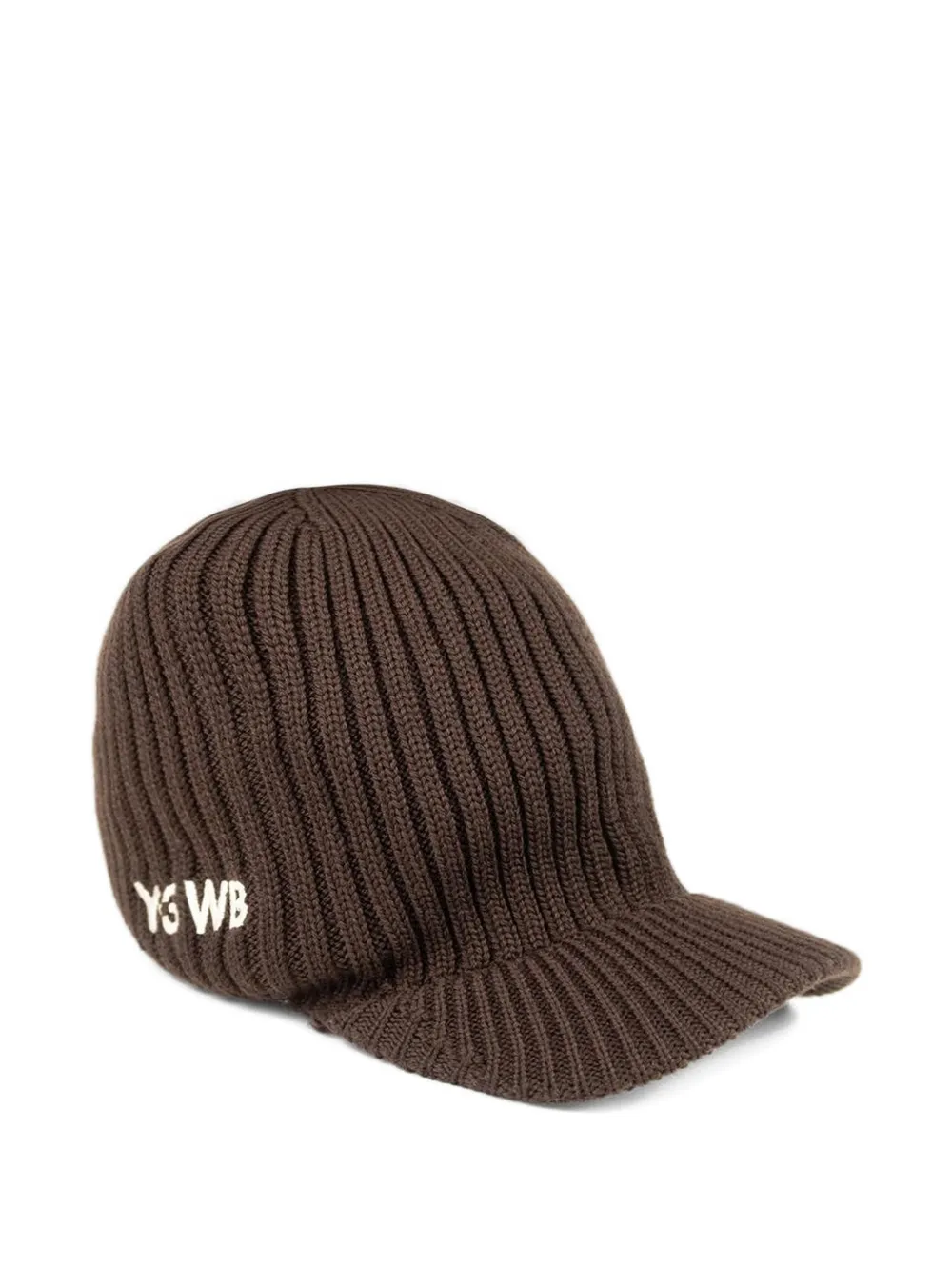 adidas ribbed-peaked beanie-hat - Marrone