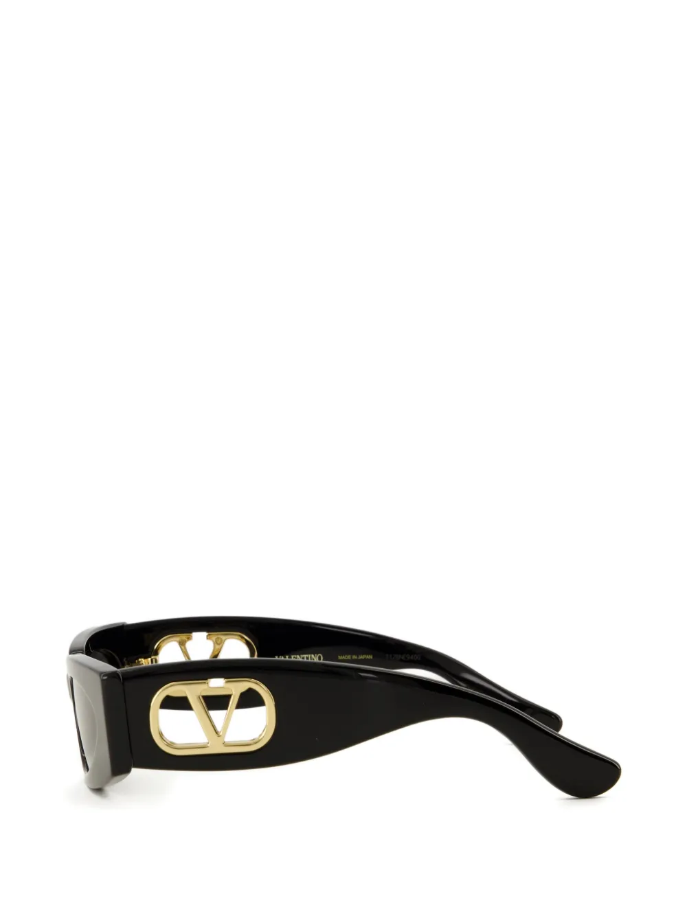 VALENTINO GARAVANI EYEWEAR VLogo Signature zonnebril met rechthoekig montuur Zwart