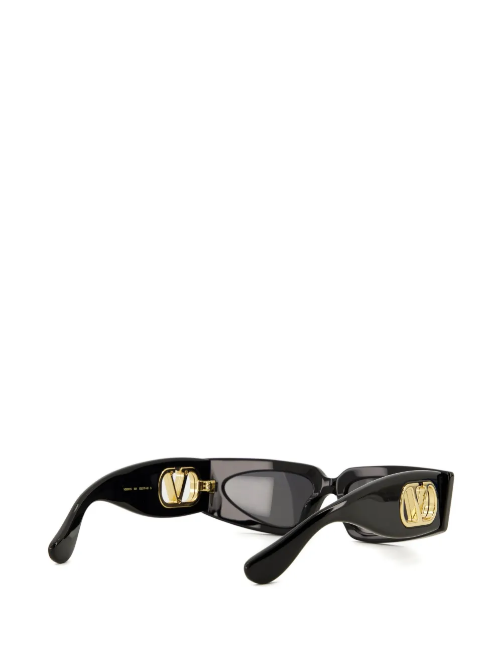 VALENTINO GARAVANI EYEWEAR VLogo Signature zonnebril met rechthoekig montuur Zwart