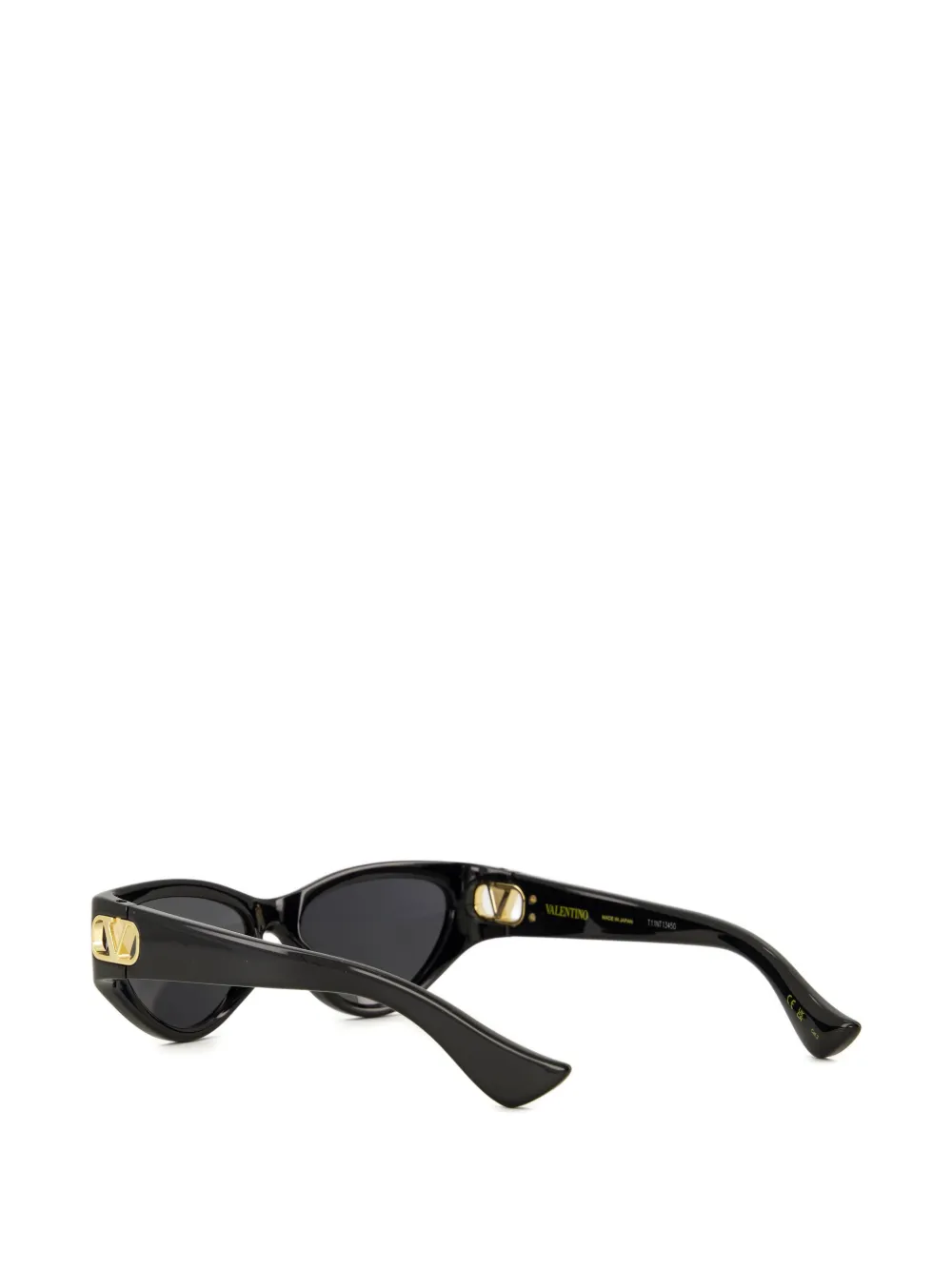 VALENTINO GARAVANI EYEWEAR Zonnebril met VLogo plakkaat en cat-eye montuur Zwart