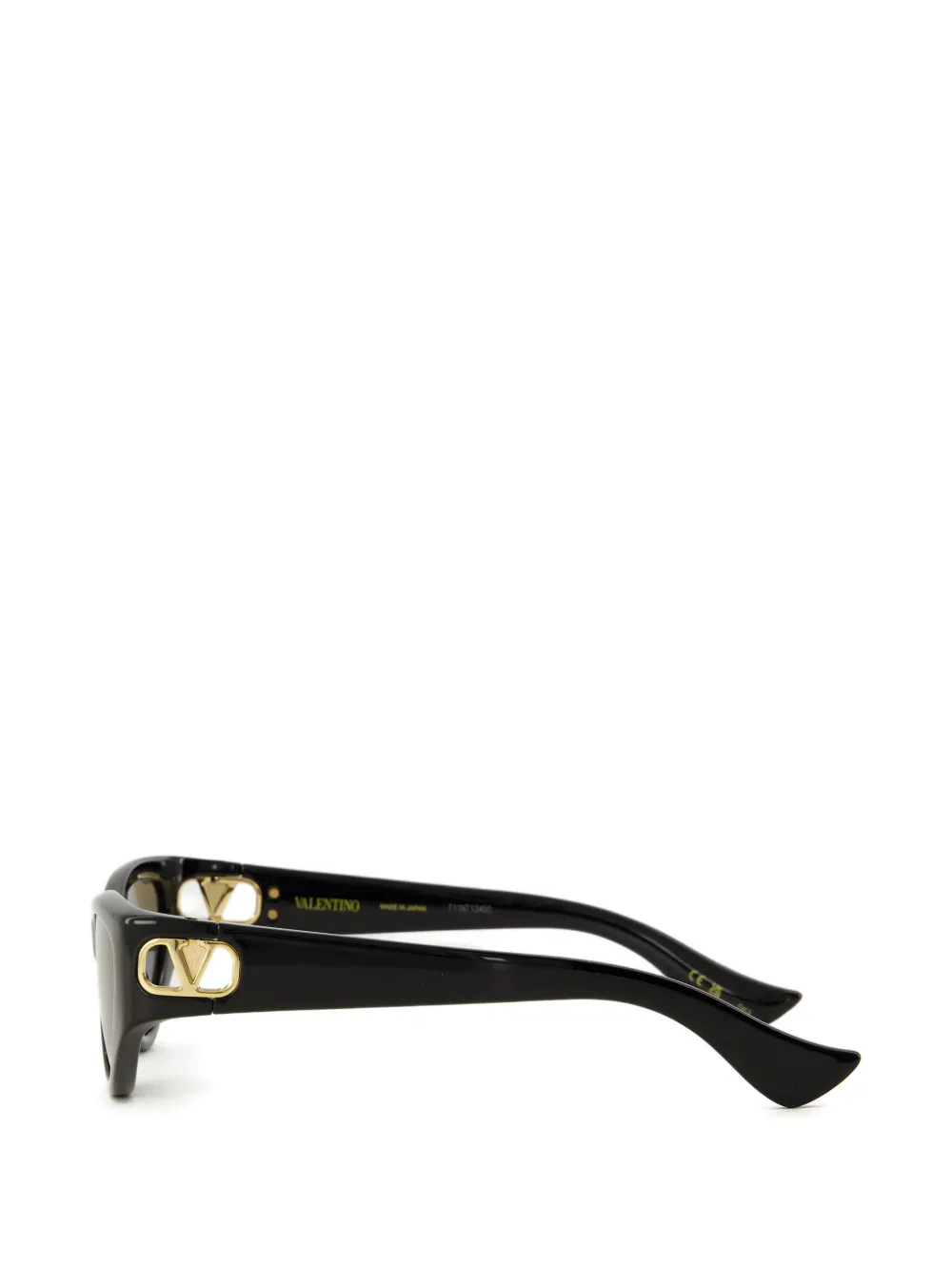 VALENTINO GARAVANI EYEWEAR Zonnebril met VLogo plakkaat en cat-eye montuur Zwart